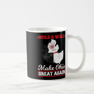 Build a wall make ohio great again funny state gif coffee mug