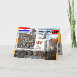 Build an Amsterdam Canal House Cut & Fold Card