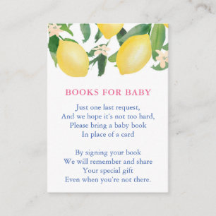 Build Baby's Library Book Request Baby Shower Enclosure Card