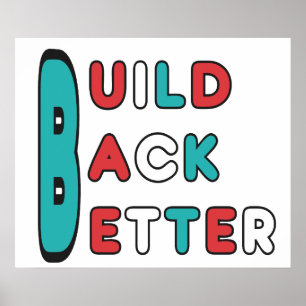 Build Back Better Poster