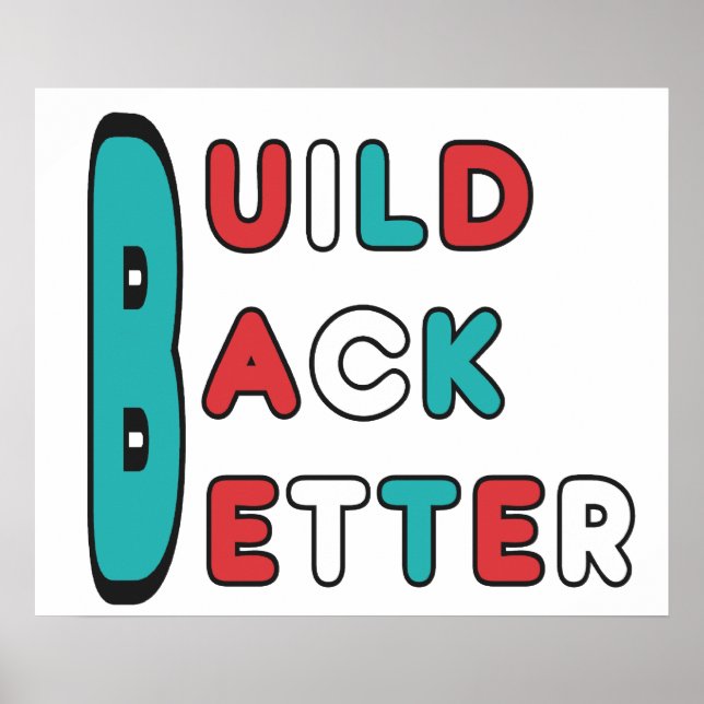 Build Back Better Poster (Front)