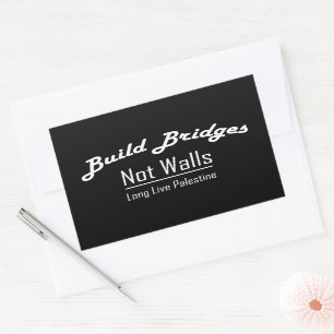 Build Bridges Not Walls - Free Palestine Sticker
