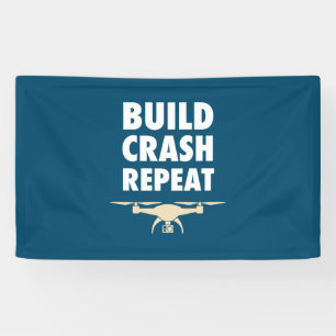 Build Crash Repeat Drone Banner