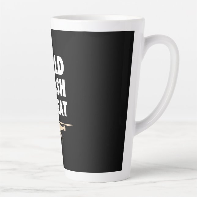 Build Crash Repeat Drone Latte Mug (Right)