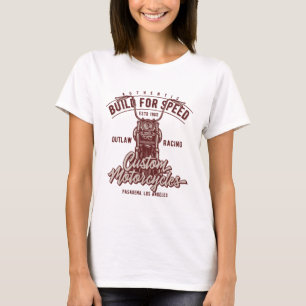 Build For Speed  Costum motorcycle T-Shirt