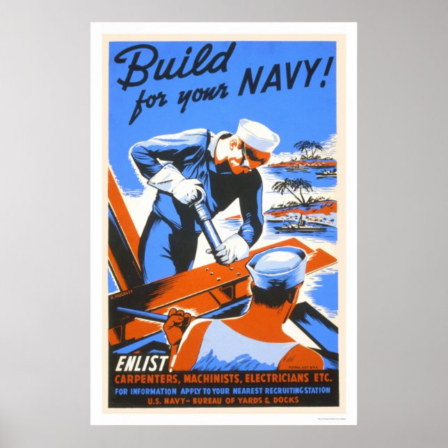 Build for your Navy! Poster (Front)