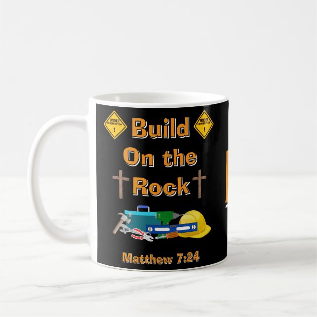 Build On the Rock Coffee Mug (Left)