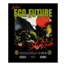 Build Our Eco Future – Solarpunk Zine Poster