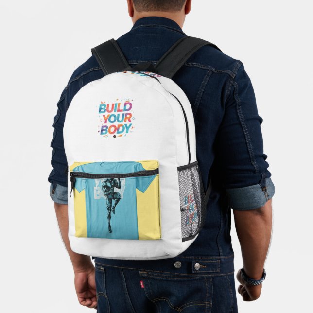 "Build Your Body": Printed Backpack (Insitu (Model))