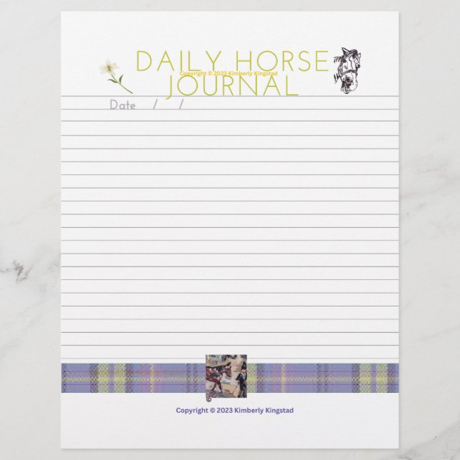 build your own donkey journal letterhead (Front)