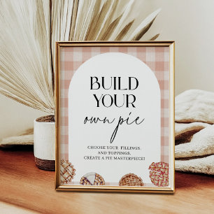 Build Your Own Pie Cutie Pie Themed Party Poster