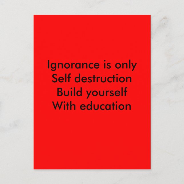 Build yourself postcard (Front)