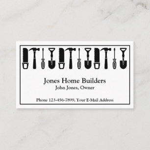 Builder Contractor Construction Business Card