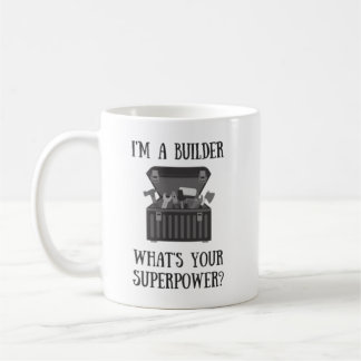 Builder Handyman Fix It Superhero Superpower Mug