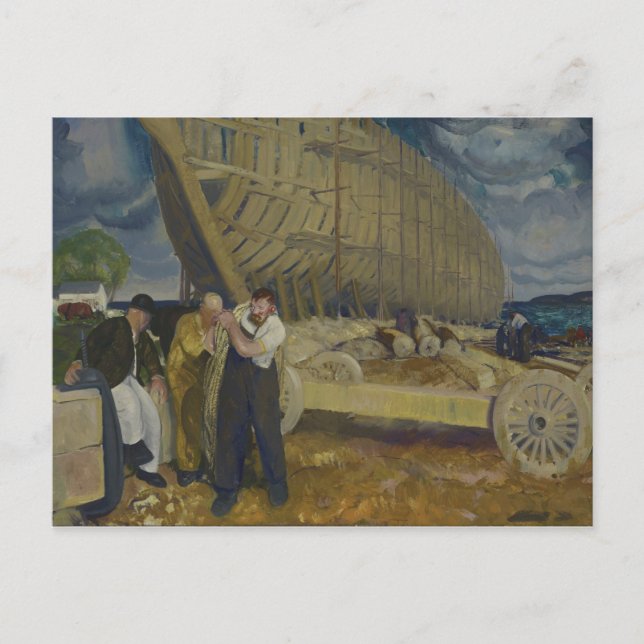 Builders of Ships - The Rope - George Bellows - 19 Postcard (Front)