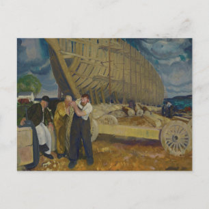 Builders of Ships - The Rope - George Bellows Postcard