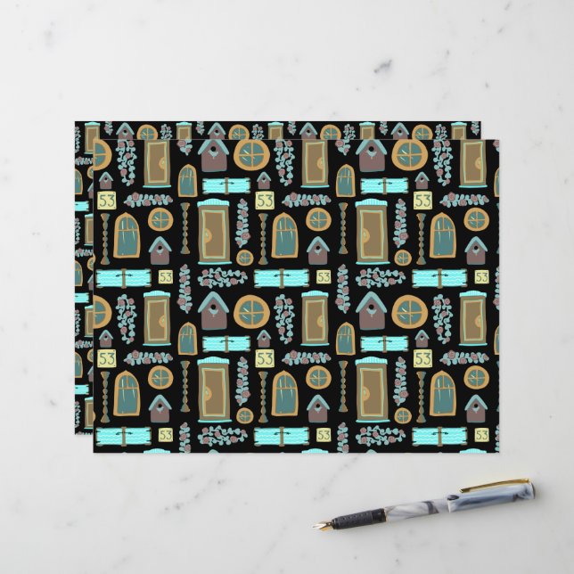 Building a House Scrapbooking (Front/Back In Situ)
