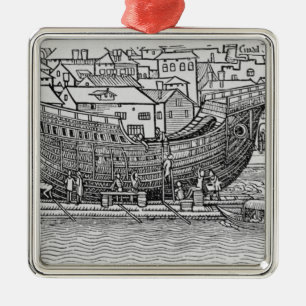 Building a Ship Metal Ornament