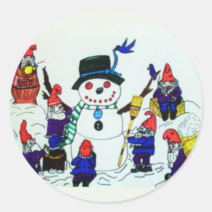BUILDING A SNOWMAN stickers