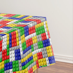 Building Block Boy's Birthday Party Tablecloth
