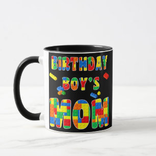 Building Block Mom Of Birthday Boy Mug