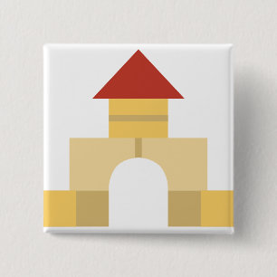 building blocks 2 inch square button