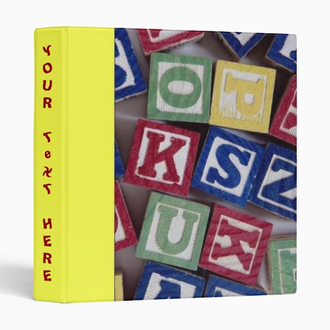 Building Blocks Avery Binder (Front/Spine)