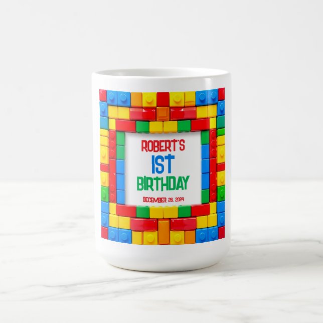 Building Blocks BIRTHDAY Coffee Mug (Center)
