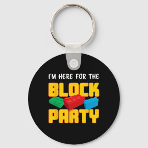 Building Blocks Block Party Pre-k Men Women Kids Keychain