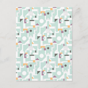 Building Blocks - blue Postcard