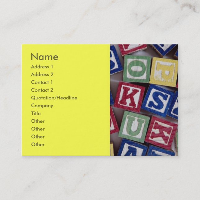 Building Blocks Business Card (Front)