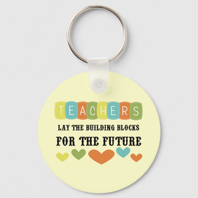 Building Blocks For The Future Keychain (Front)
