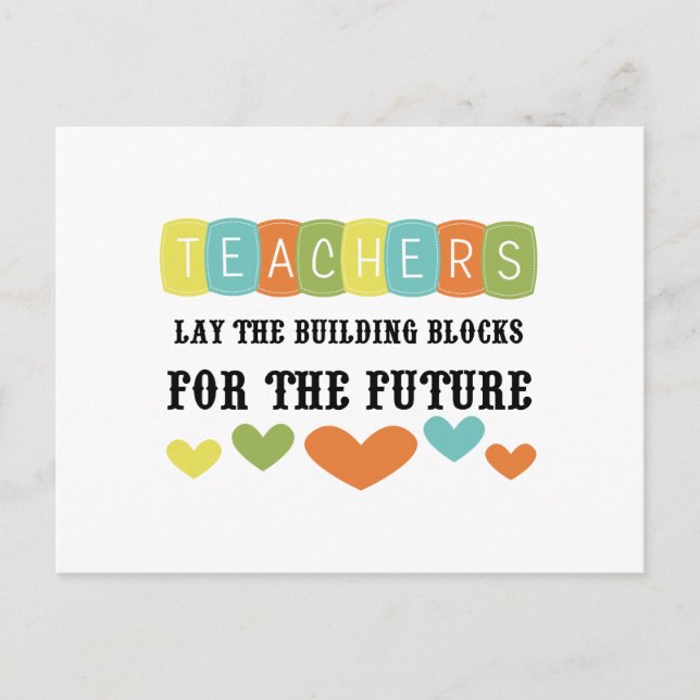 Building Blocks For The Future Postcard (Front)