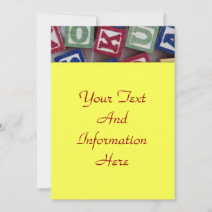 Building Blocks Invitation