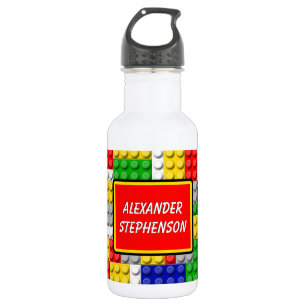 Building Blocks Personalized Name Boy's School 532 Ml Water Bottle