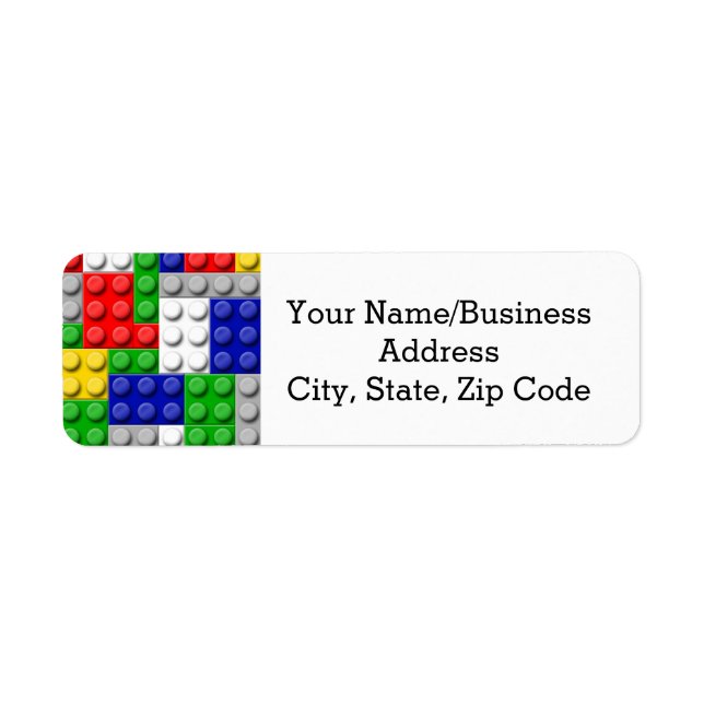 Building Blocks Primary Colour Boy's Birthday/Part (Front)