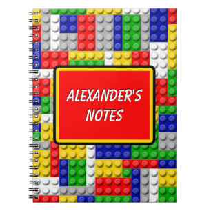 Building Blocks Primary Colour Boy's Birthday/Part Notebook