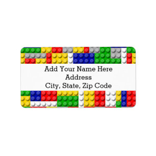 Building Blocks Primary Colour Boy's Label