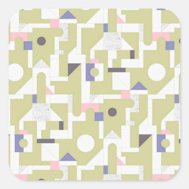 Building Blocks Square Sticker (Front)