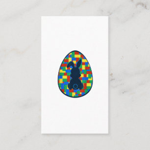 Building Bricks Easter Egg Bunny Boys Girl Family  Business Card
