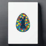 Building Bricks Easter Egg Bunny Boys Girl Family  Plaque<br><div class="desc">Building Bricks Easter Egg Bunny Boys Girl Family Matching T-Shirt</div>