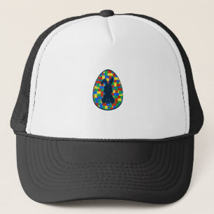 Building Bricks Easter Egg Bunny Boys Girl Family  Trucker Hat
