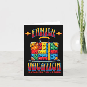 Building Bricks Family Vacation Building Memories  Card