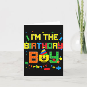 Building Bricks Im The Birthday Boy Blocks Card