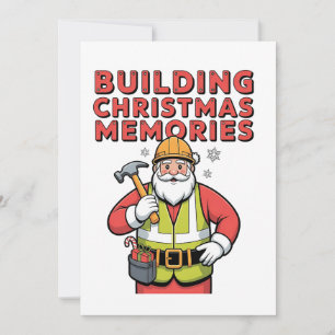 Building Christmas Memorie Family Matching 2025 Invitation
