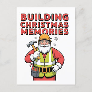 Building Christmas Memorie Family Matching 2025 Invitation Postcard