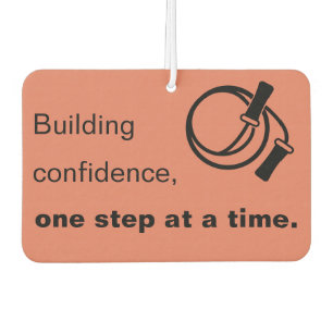 Building Confidence, One Step at a Time - Orange Air Freshener