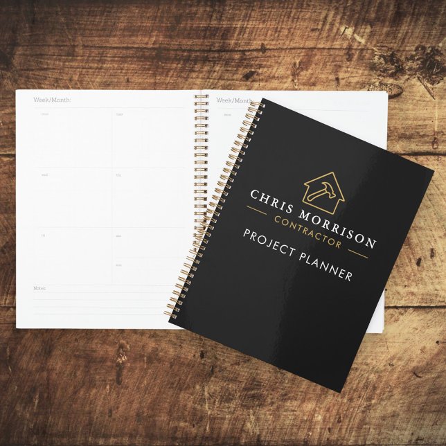 Building Construction Black Gold Project Planner (Creator Uploaded)