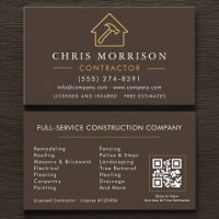 Building Construction Brown Gold QR Code