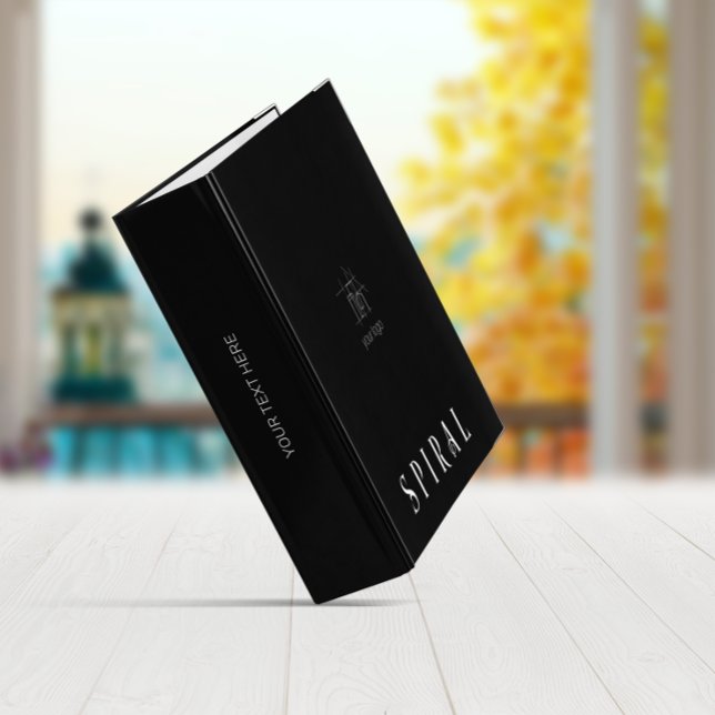 Building Construction Contractor Black And White Binder (Building Construction Contractor Black And White 3 Ring Binder)